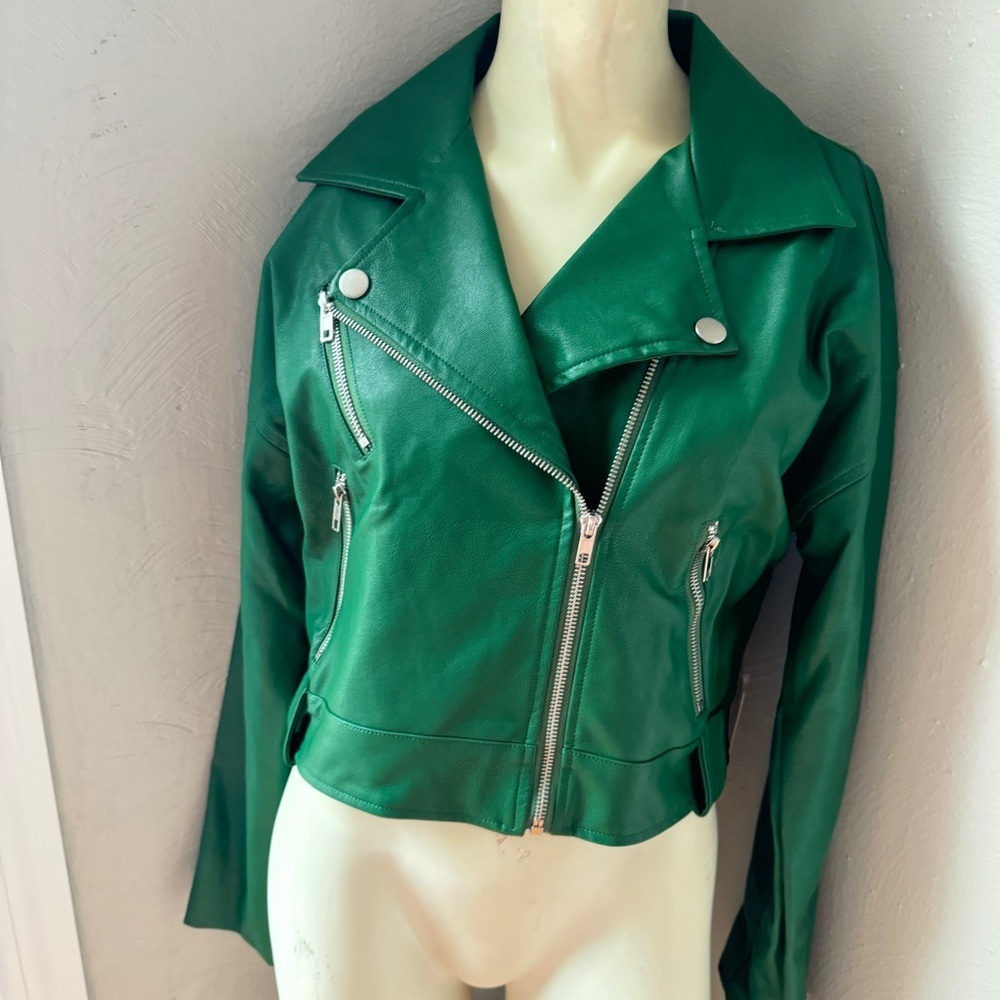 LE LIS green motorcycle jacket size Xs